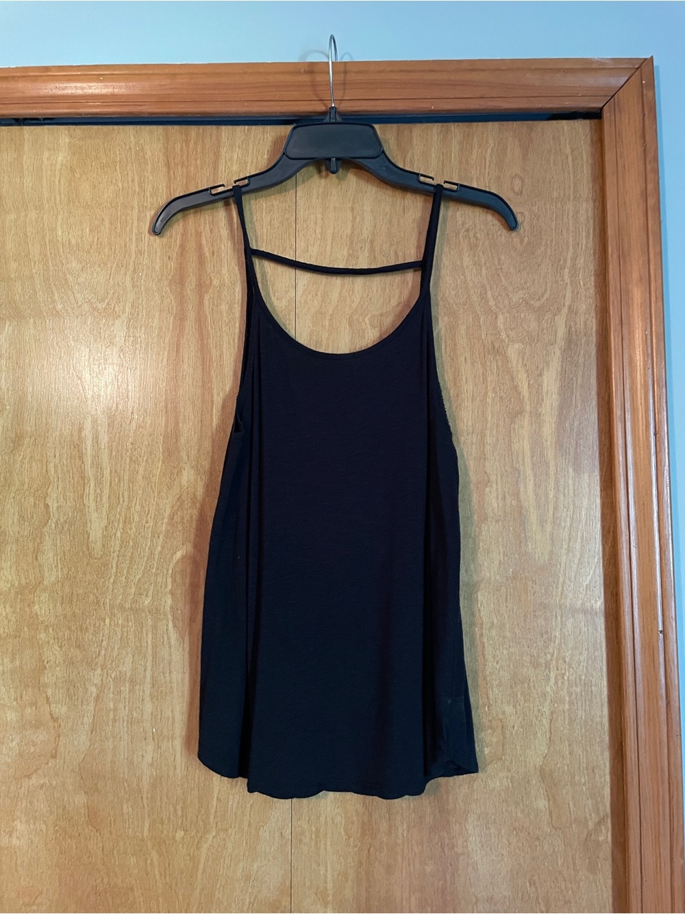 Aerie Women's Black Sleeveless Spaghetti-Strap Camisole